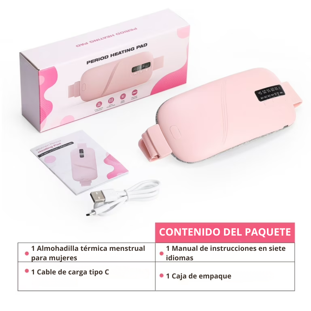 Almohadilla térmica para aliviar cólicos
