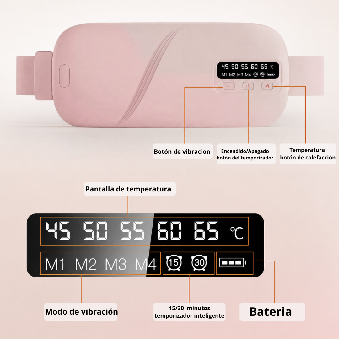 Almohadilla térmica para aliviar cólicos