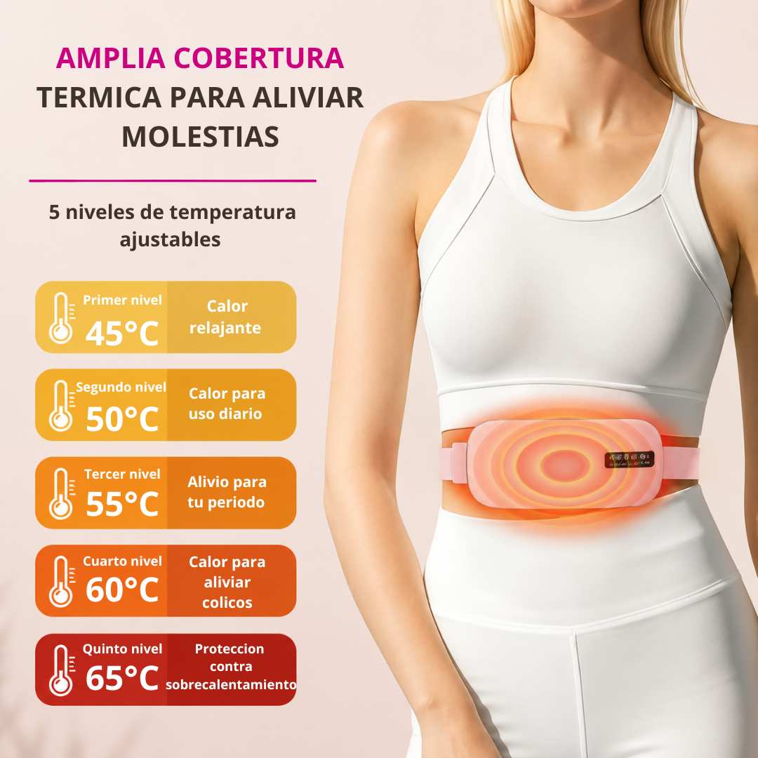 Almohadilla térmica para aliviar cólicos